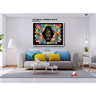 FRAME DECOR RUMAH BERCOLOR 1 PANEL (36X48 INCH)