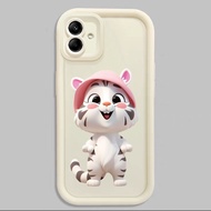 Case For Samsung Galaxy A04 M04 F04 A04E M13 5G Cute Tiger Phone Three-Color Silicone Soft Shell Sho