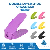 Double Layer Stackable Shoe Organizer - Efficient Space Saving Shoe Rack