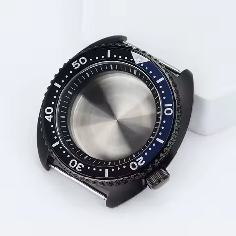 45mm Watch Case 316L MOD Accessories Sapphire Crystal for Turtle Abalone seiko NH35 NH36 NH34 NH38 M