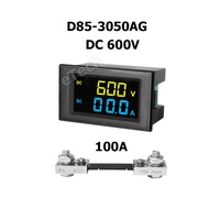 Digital DC High Volt / Amp Meter 0 - 600V DC สำหรับงาน EV Solar Cell โซล่าเซลล์