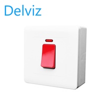Delviz standard wall-mounted high current switch 45A 86 type high power electromechanical source swi