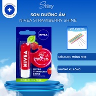 Nivea Strawberry Shine red moisturizer moisturizes lips, prevents dehydrated lips 4.8g