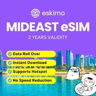 Eskimo eSIM Middle East Data Plan (3GB and 1GB) - How to Redeem in Description