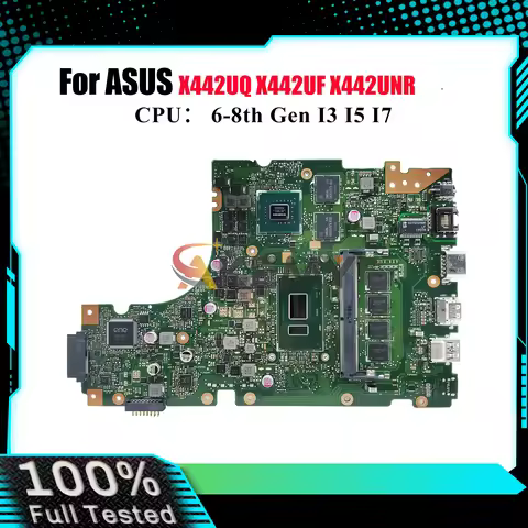 X442UQ Laptop Motherboard For ASUS A442U X442UF F442U X442UR X442UQ X442UNR X442URR R419u X442UAR X4