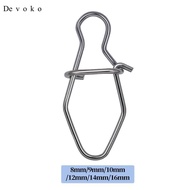 [Devoko] 100x Fishing Snaps Lock Snap Swivel Crankbait Snaps Lure Snaps Strong Quick Change Fishing 