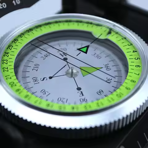 Multi Purpose Lensatic Sighting Compass Durable Navigation Meter for Hiking Marine Exploration