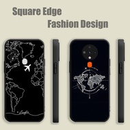 Casing For OPPO A76 F19 F19S A95 A96 A77 Find X5 Pro Cover Black Map Black aesthetics FXO04 Phone Ca