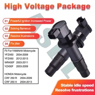 ASDL For YAMAHA YFZ450 WR450F YZ450F HONDA CRF250 Motorcycle Spark Plug Ignition Coil High Voltage P