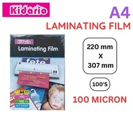 [ 220mm X 307mm ] KIDARIO A4 LAMINATING FILM / LAMINATE FILM A4 / PLASTIK FILM LAMINATE A4