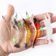 6.5G/9.5CM  Shrimp Fishing Lure Udang Luminous Shrimp Hooks Baits Sinking  Fishing Baits