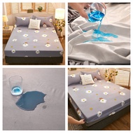 Ready stock Waterproof and urine Mattress Protector Waterproof Mattress Topper Queen Size Single Size King Size Antibacterial Matress Protector Bed Toper