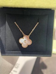 2025 VCA Van cleef holiday pendant pink mop necklace limited edition 聖誕限量粉紅貝母玫瑰金
