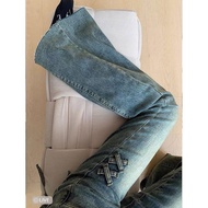 [Jeans] Flared Jeans Flared Pants High Waist Jeans Slimmer Look Jeans Stretch Jeans Horseshoe Flared