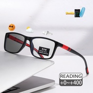 (+0~+400) Photochromic Presbyopia glasses,+75,+125,+175,+225,+275,+325,+375, fashionable reading gla