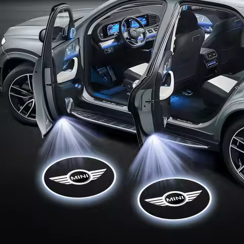 LED Car Door Welcome Light Car Logo Projector Lights For MINI E90 COOPER S JCW R55 R56 R60 R61 F54 F