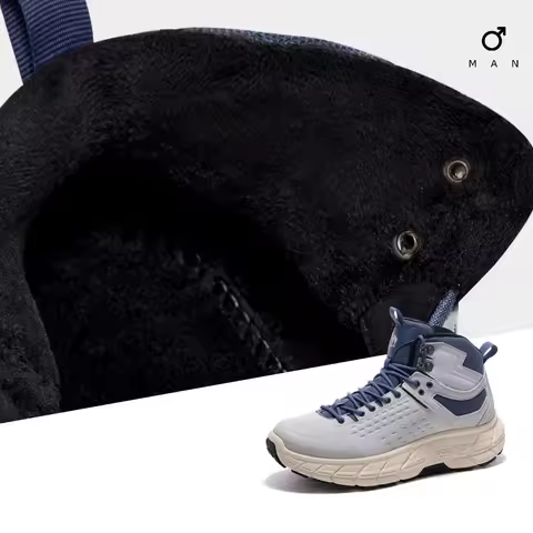 GOLDEN CAMEL Outdoor Hiking Shoes Women and Men's Winter Boots Plus Velvet Warm Thick Bottom Trekkin