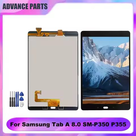 For Samsung Galaxy Tab A 8.0 SM-P350 P350 SM-P355 P355 LCD Display Touch Screen Digitizer Assembly R