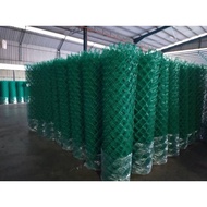 (2 roll ) PAGAR HIJAU 5KAKI X 15M Chain Link PVC Fence