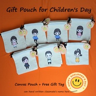 /Party Bag/Goodies Bag/Gift for kids/Canvas Pouch/Children's Day/Hari Kanak-Kanak
