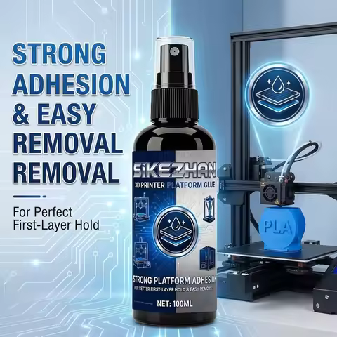 3D Printer Glue Spray 100ml Anti-Warping Hotbed Adhesive Strong Hold Fast Removal For PLA PETG TPU P