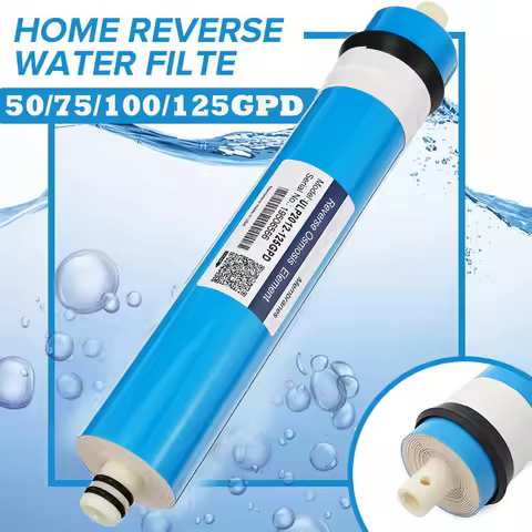 Home Kitchen Reverse Osmosis RO Membrane Replacement Water System Filter Purifier Water Drinking Tre