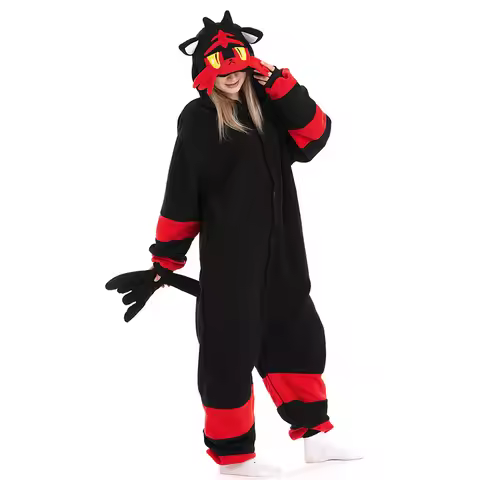 TAKARA TOMY Pajamas Pokemon Onesie Litten Kigurumi Cat Anime Pijama Jumpsuit Halloween Christmas Cos