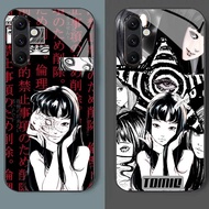 Tomie Junji Ito 09 Glass Phone Case For Samsung Galaxy A55 A54 A35 A36 A14 A53 A15 A34 A25 A06 A05 A