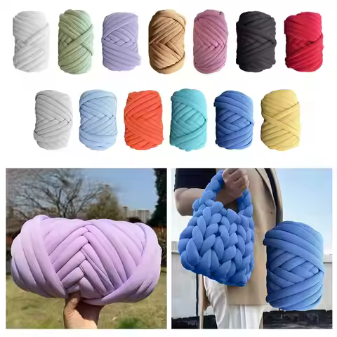1000G Yarn for Knitting And Crocheting, Jumbo Tube Design, 80M Length for Various Crafts