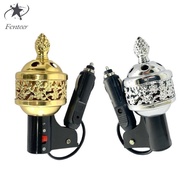 [Fenteer] Car  Electric Scent Furnace Vehicle Aroma Diffuser  Metal   Suitable for personal use car 