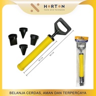 Concrete Pump + Head 4 Pcs / Cement Pump 4 Heads Caulking Gun Grout Pump Mortar Sprayer