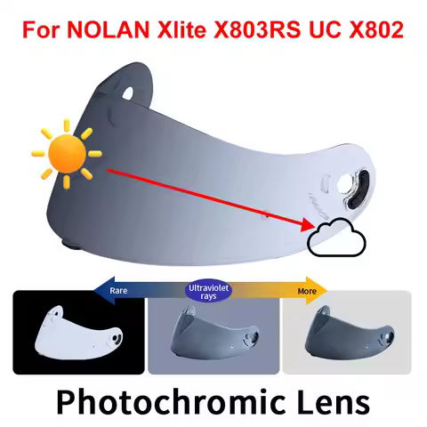 Photochromic Visor for NOLAN X-Lite X-803 X-802 X-702 X-661 X603 Helmet Glasses Screen Shield Windsh