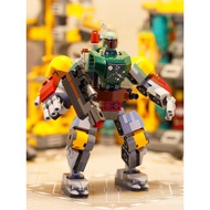 National Trendy Building Blocks Star Wars Bounty Hunter Boba Fett Mecha Combat Armor Boy Fighting To