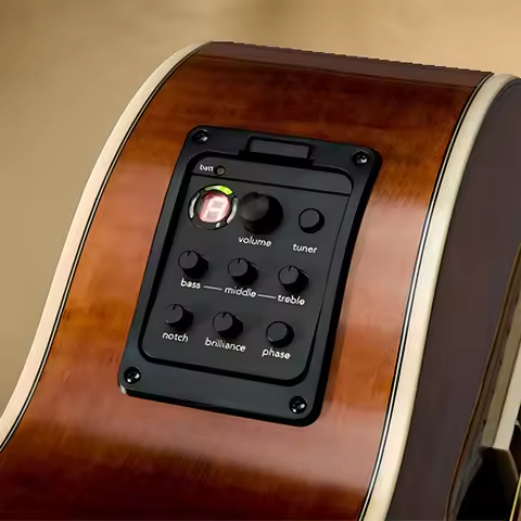 201 Classic Acoustic Guitar EQ Tuner Piezo Pickup Onboard Preamp System EQ Tuner Acoustic Guitar Pre