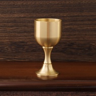 Copper Wine Glass Offering Guan Gong Wine Glass Alloy Goblet God of Wealth Jinbao Tea Water Glass Of