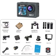 Ourlife MTR42 5K Action Camera 4K60FPS 2.0 Touch LCD Screen EIS WiFi 170° 30M Waterproof 5X Zoom Act