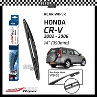 Honda CR-V CRV G2 2002 - 2006 AERO Rear Windscreen Wiper 14" (350mm) Rain Accessories 2003 2004 2005