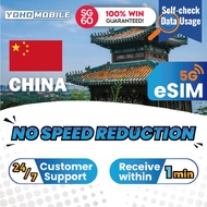 [Yoho] China eSIM | Daily 1-3GB High-Speed | 1-30 Days Stay Connected | Yoho Mobile Official Store