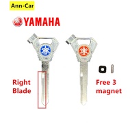 【Ready Stock】Motor Metal Blank Key / Kunci for YAMAHA aerox 155 sniper 150 MOTOR KEY- Right Blade