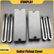 【Must-Have Style】 12pcs Plastic Sealed Closed Type 4/5/6 String Bass Guitar Pickup /lid/ / With 2 Screw Hole