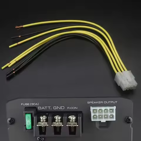 8 Pin Speaker High Level Input Plug Harness for Pioneer GM-6100F GM-6150F GM-600 GM-6400F ECLIPSE EA