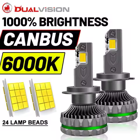 Dualvision K5C PLUS H7 LED Canbus Led H4 Bulbs H11 HB3 9005 HB4 9006 H8 9012 HIR2 K6C Turbo Lamp Cop