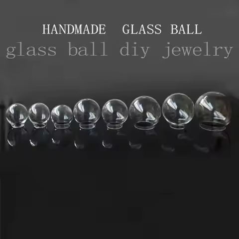8pcs 20x10/20x12/20x15/25x12/25x15/30x20/35x25mm Hollow glass cover dome clear round glass globe bub