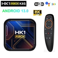 2023 Smart TV Box HK1 RBOX K8S Rockchip3528 8K 4K Android 13 Google Voice Media Player BT 5G Wifi6 4GB 64GB Set Top Box TV Receivers