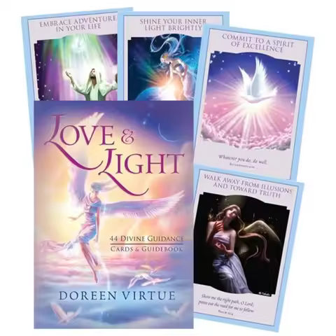 44pcs Love Light Divine Guidance Oracle Cards Playing Board Game Oracle Card 11*6.5cm