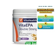 VitaHealth VitaEPA Double Strength 120 softgels EXP:12/2025 [ Fish Oil Omega-3 Omega 3 EPA DHA ]