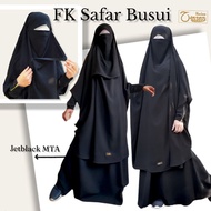 French Khimar Safar | Safar's khimar | French Khimar Busui | Jetblcak material
