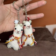 SUPER CUTE HANDMADE ALPACA CAMEL WOOL KEYCHAIN