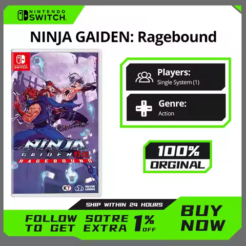 NINJA GAIDEN Ragebound Nintendo Switch Game Deals 100% New and Official Physical Game Card fight Gen