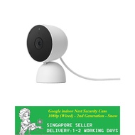 Google indoor Nest Security Cam 1080p (Wired) - 2nd Generation - Snow